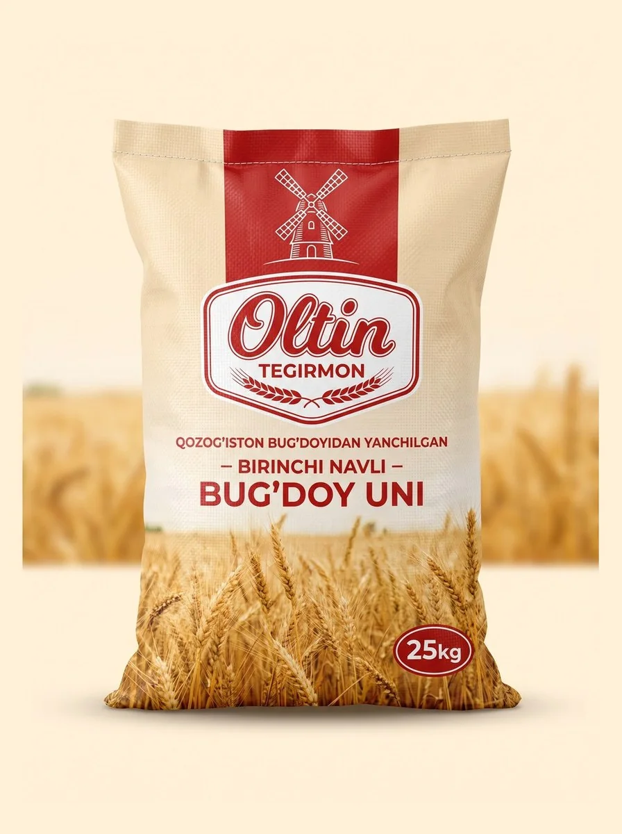Birinchi navli bugʻdoy uni qopi